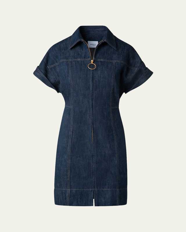 Mini Cotton Wool Denim Dress